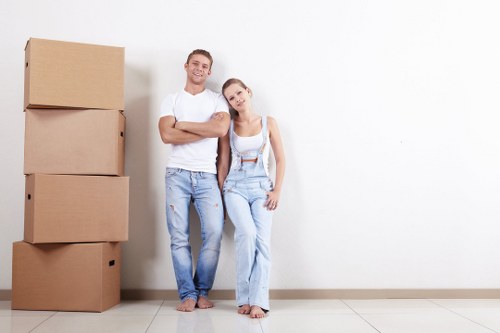 Removal team helping with a local move in Clapham