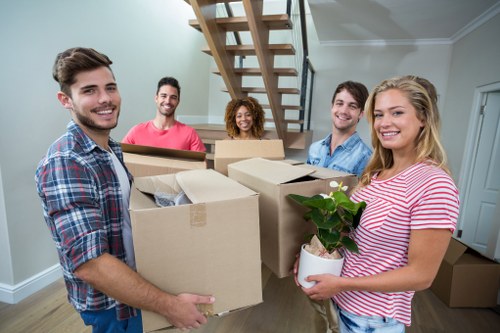 Removals van service for homes in Clapham