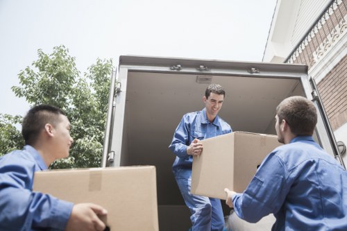 Removal van service operating in Clapham near residential streets