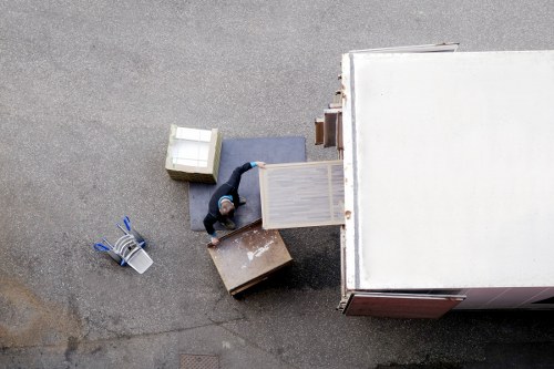 Moving van near Clapham office premises