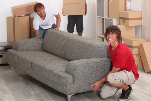 Removal company staff promoting ethical labor practices