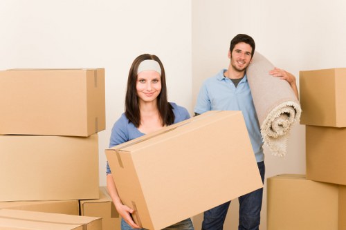 Packing and transport for an office move in Clapham