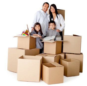Loading furniture into a removals van in Clapham